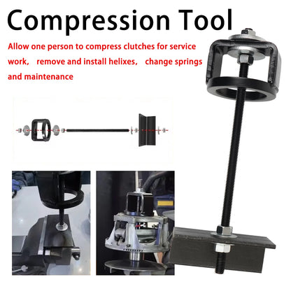 Complete Primary & Secondary Clutch Compression Tool Kit for Polaris RZR 900, RZR XP 1000 & More