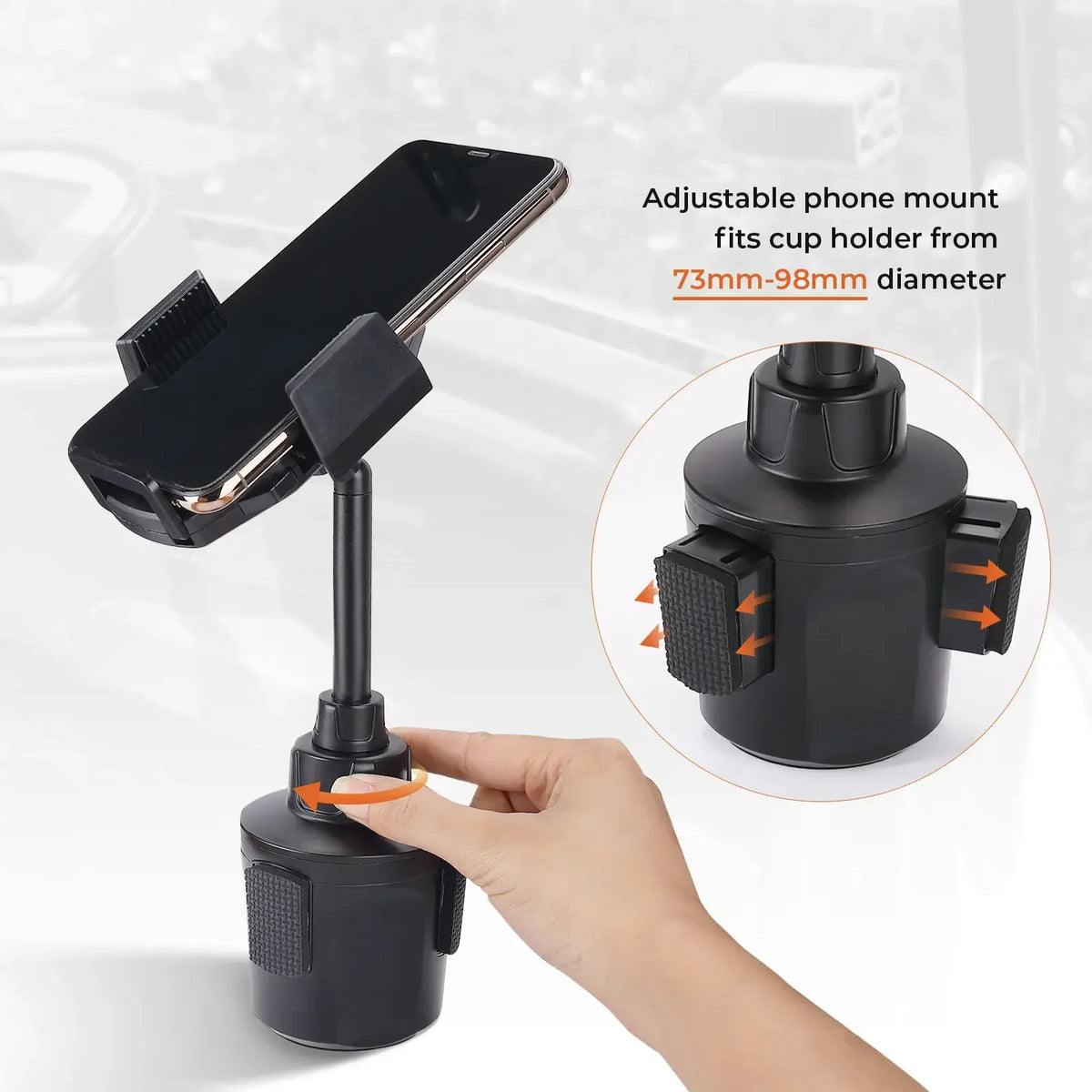 Cup Holder with Phone Mount for UTV & SXS
