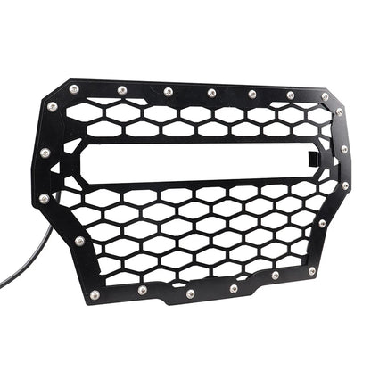 Front Mesh Grille with 11-Inch 50W LED Light Bar for Polaris RZR XP 1000 & RZR XP Turbo