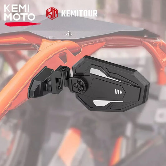 KEMIMOTO Aluminum Side Mirrors for Windshield Setup for Can-Am Maverick X3 (2017–2026)