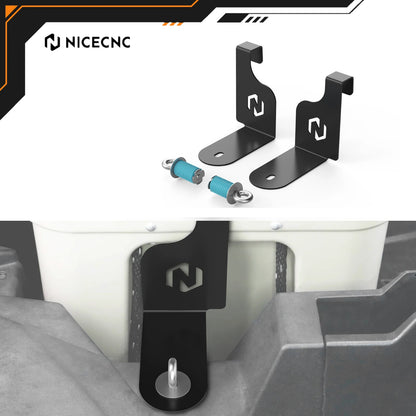 NICECNC Steel Cooler Mount Bracket for Yeti 35 for Polaris RZR XP 1000 (2015–2021)