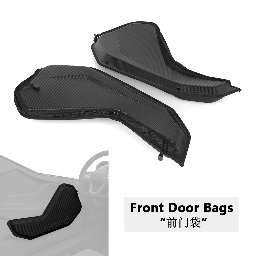 Front Door Storage Bags, Carbon Fiber Look for Polaris RZR Pro XP & RZR Pro R