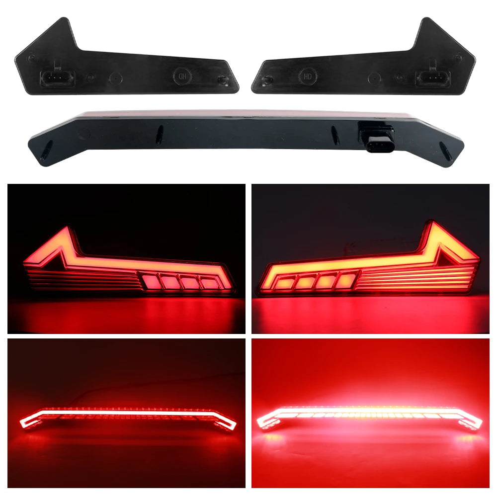 Smoked Red LED Center Brake Light Assembly for Polaris RZR XP 1000 (2019–2023)