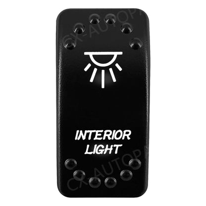 Waterproof Backlit Rocker Switch, 20A 12V for UTV & SXS