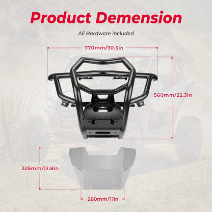 Heavy-Duty Front Winch Bumper, OEM-Style for Can-Am Maverick X3 (2017–2025)