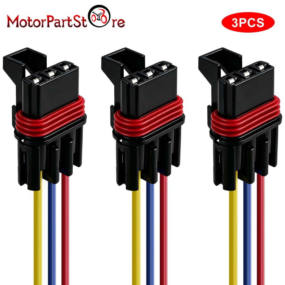 Pulse Power Plug Connector Pigtails (3-Pack) for Polaris Ranger XP 1000, RZR Pro XP & General