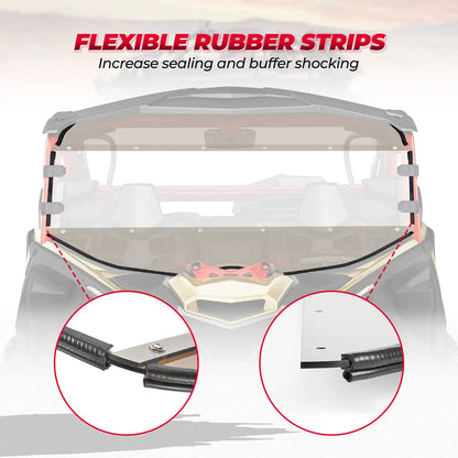 KEMIMOTO Full Windshield Combination for Can-Am Maverick X3 (2017–2024)