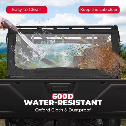 Soft Mesh Shade Rear Windshield, 600D PVC for Polaris Ranger XP 1000 (2017–2019)