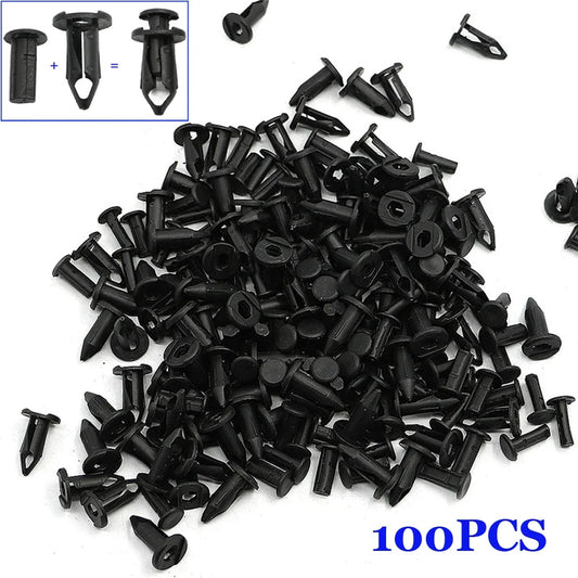 Nylon Body Fender Push Rivet Clips (100-Pack) for Can-Am Maverick X3, Maverick 1000R & Commander