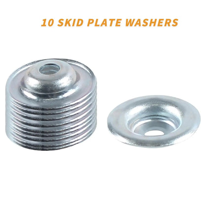Skid Plate Washer & Bolt Kit (10-Piece) for Polaris RZR XP 1000, RZR XP Turbo & More