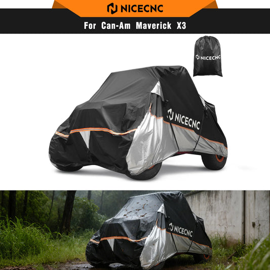 NICECNC Heavy-Duty Waterproof UTV Cover, 133 Inch for Can-Am Maverick X3, Commander & Maverick 1000R