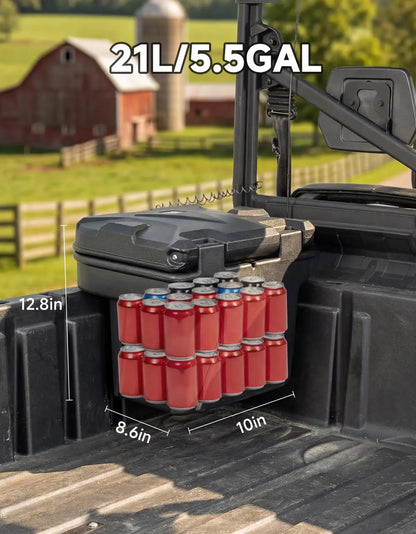21L Lockable Waterproof Bed Storage Box for Can-Am Defender & Commander