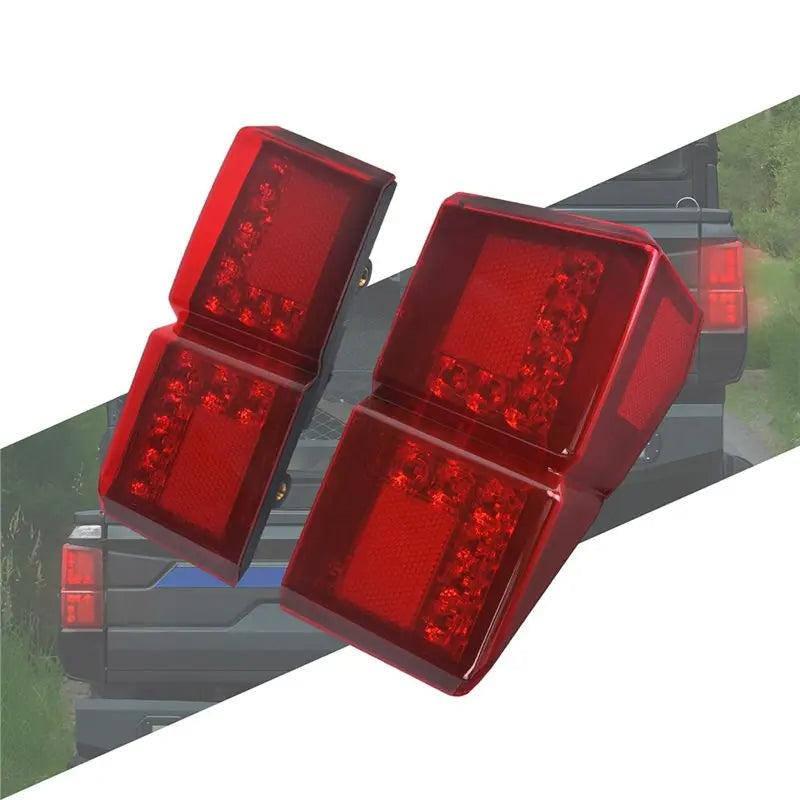 12V LED Taillights with Brake and Turn Signal for Polaris Ranger XP 1000 (2017–2025)