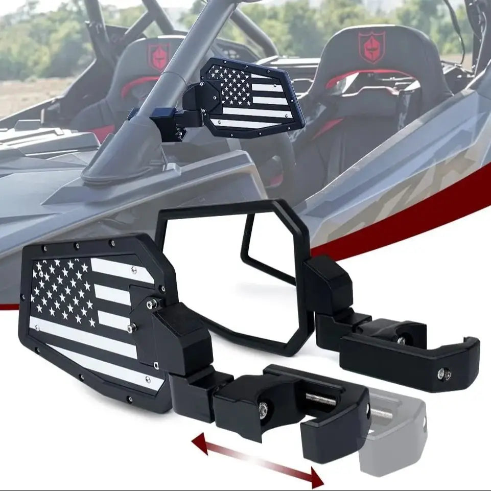 Multi-Adjustment Convex Side Mirrors for UTV & SXS