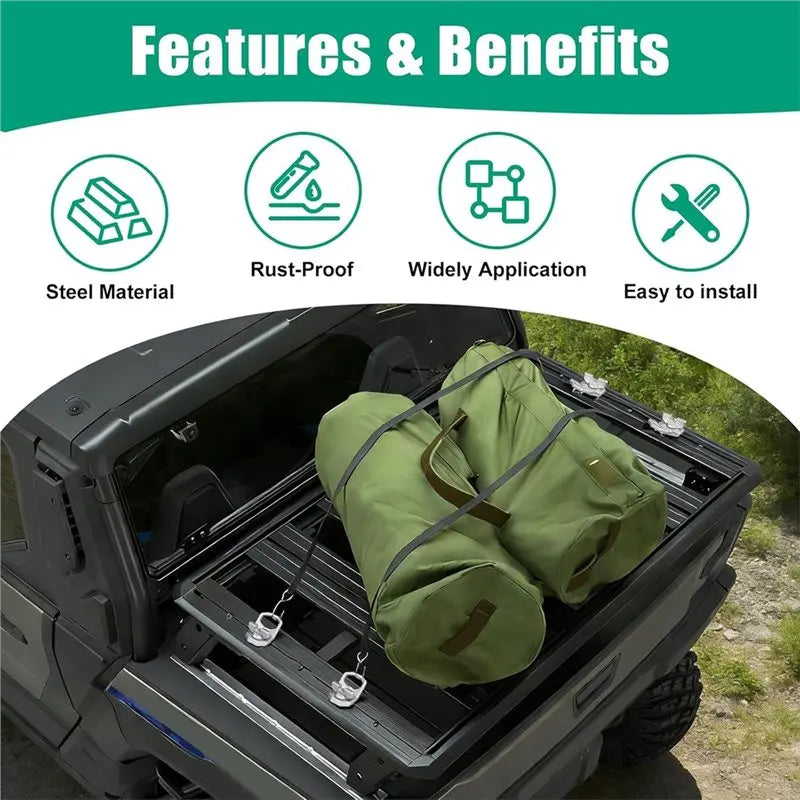 Quick-Lock Max D-Ring Tie-Down Set for Polaris Xpedition (2024–2025)