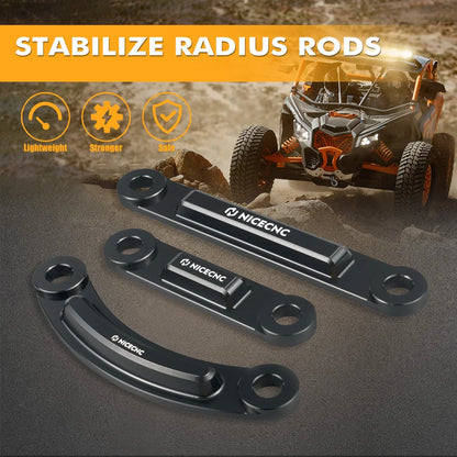 NICECNC Radius Rod Dog Bone Bracket Kit for Can-Am Maverick X3 (2017–2024)