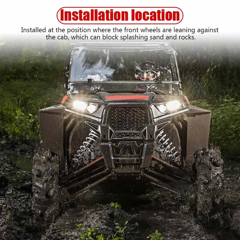 Front Fender Flare Extensions, ABS (Pair) for Polaris RZR XP 1000, RZR XP Turbo & More