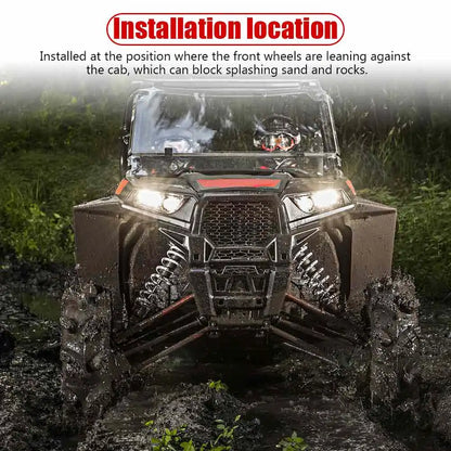 Front Fender Flare Extensions, ABS (Pair) for Polaris RZR XP 1000, RZR XP Turbo & More