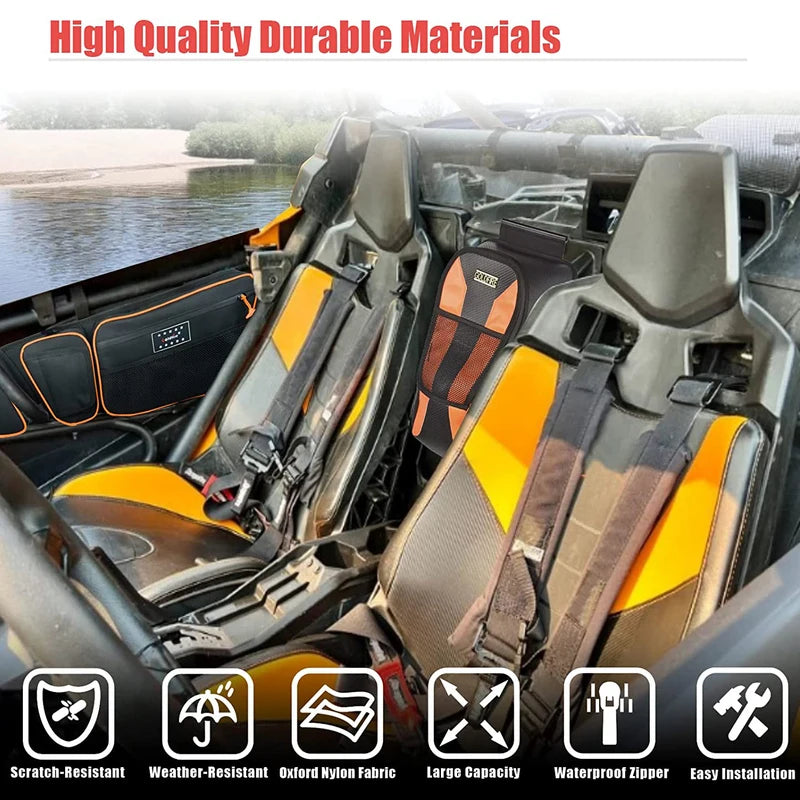 Front Upper and Rear Door Storage Bag Set for Can-Am Maverick X3 (2017–2021)