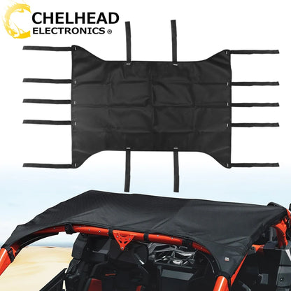 Black Soft Top Fabric Roof Canopy, Waterproof for Polaris RZR 900, RZR XP 1000 & RZR XP Turbo
