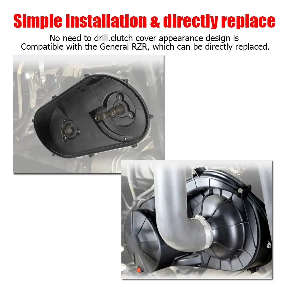 Inner and Outer Clutch Cover Back Plate Set for Polaris General & RZR XP 1000