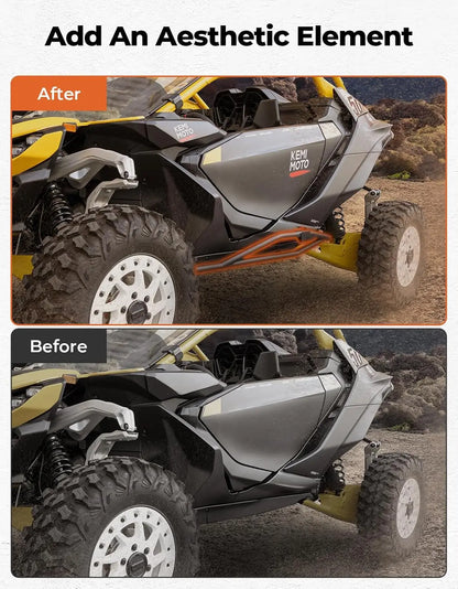 Nerf Bars Rock Sliders with Side Steps for Can-Am Maverick R (2024–2025)