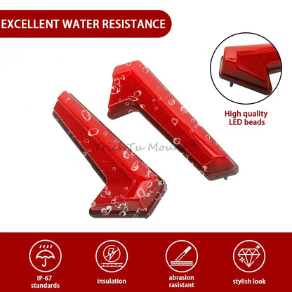 LED Tail Lights with Brake and Turn Signal (Pair) for Polaris RZR XP 1000 & RZR XP Turbo