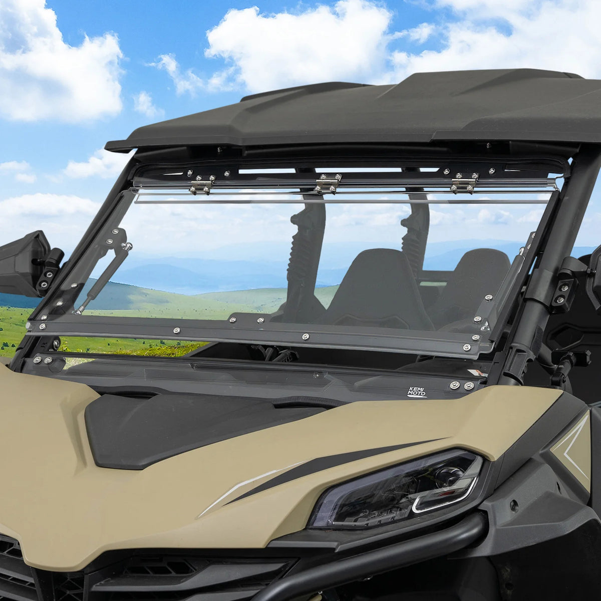 3-in-1 Flip Vented Front Windshield for CFMOTO ZForce 950 & ZForce 800