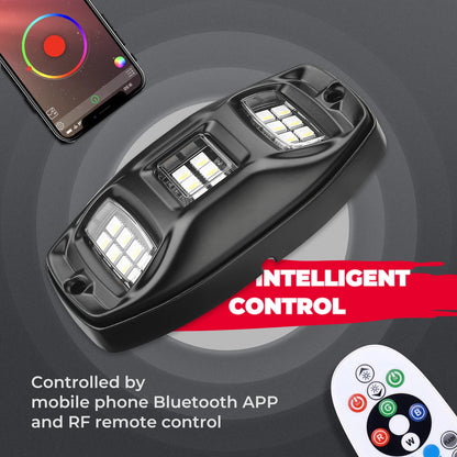Chasing RGB LED Rock Lights Kit for UTV & SXS