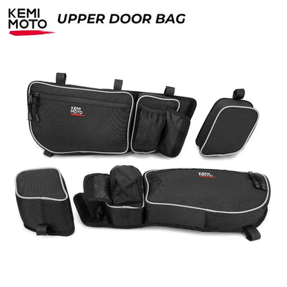 Upper and Lower Front Door Storage Bags with Knee Pad for Can-Am Maverick X3 (2017–2025)