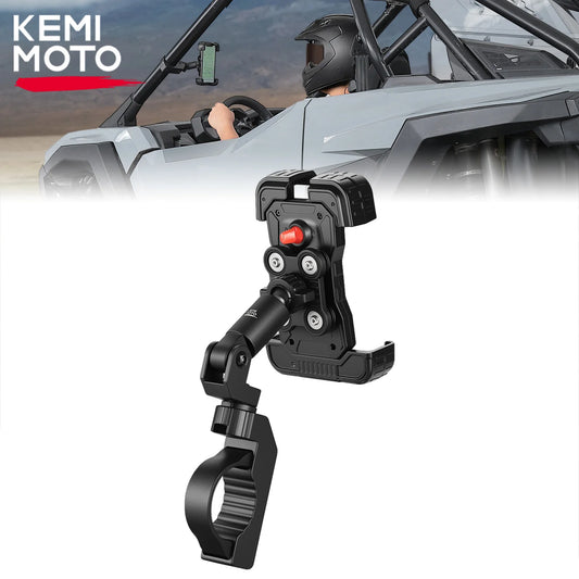 Cast-Aluminum Anti-Vibration Phone Mount, 1.5–2 in for UTV & SXS