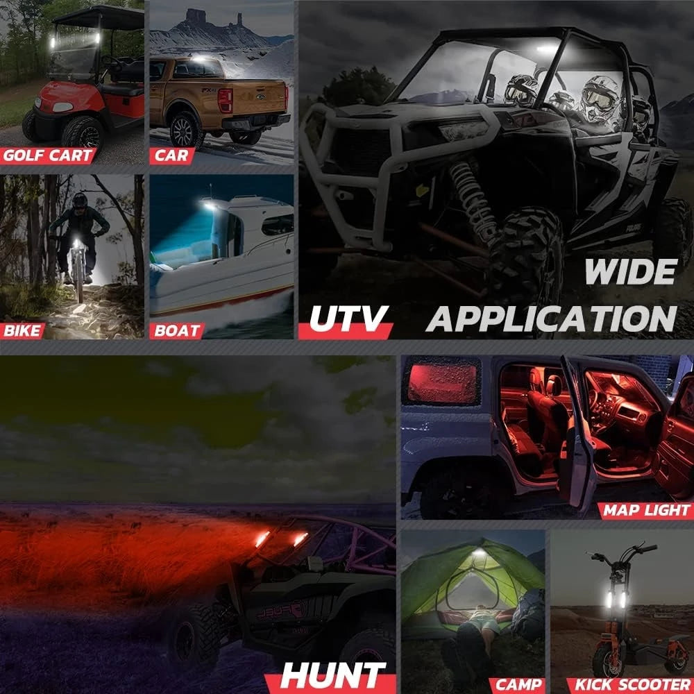 Roll Bar Mount LED Dome Light for UTV & SXS