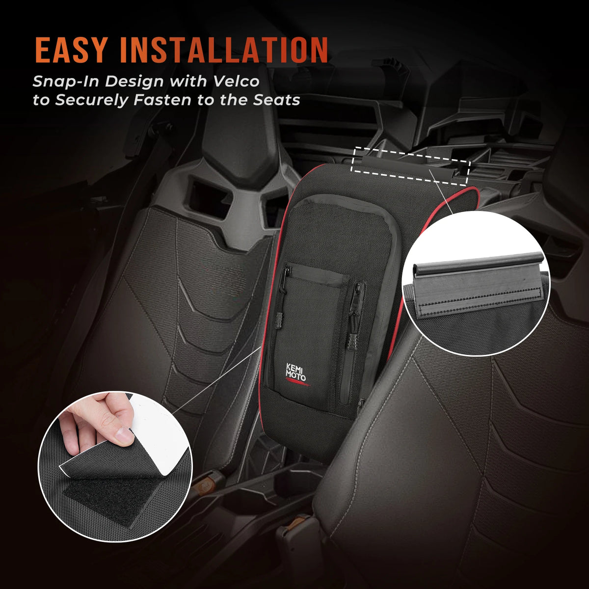 Center Console Shoulder Storage Bag for Can-Am Maverick X3 (2017–2023)