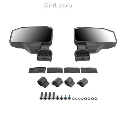 Carbon Fiber Style Bar End Side Mirrors (2-Piece) for UTV & SXS