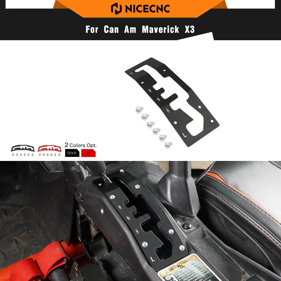 Shift Gate Plate Panel Cover Guard for Can-Am Maverick X3 (2017–2021)