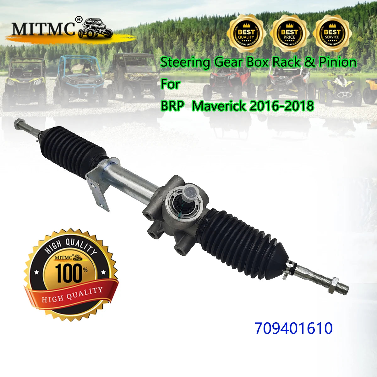 Steering Gear Box Rack and Pinion for Can-Am Maverick 1000R (2016–2018)