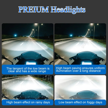 9008 H13 LED Headlight Bulbs for Polaris General (2016–2022)