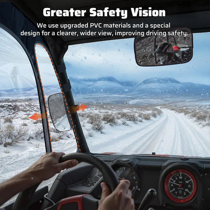 Soft Upper Doors with Clear Side Windows, 4-Seat for Polaris RZR XP 1000 (2014–2023)