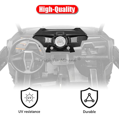Front Upper Dash Console Cover, Matte Black for Polaris RZR 900, RZR XP Turbo & RZR XP 1000