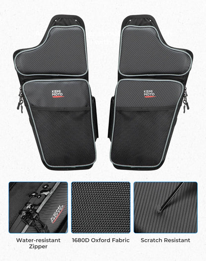 Front Lower Door Storage Bags with Knee Pads (Pair) for Polaris General (2016–2026)