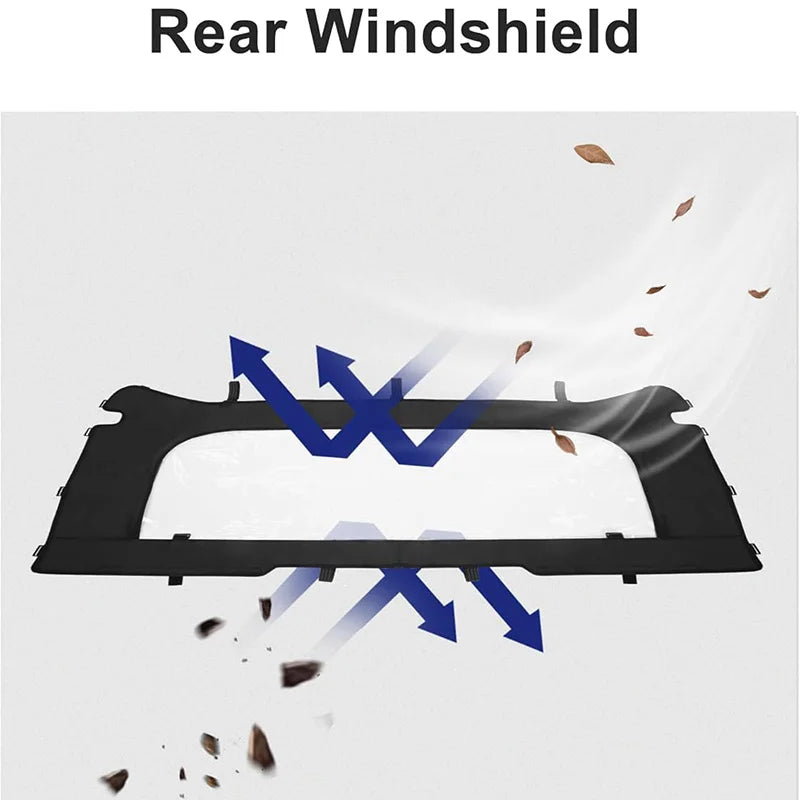 Soft PVC Rear Windshield Dust Panel for Can-Am Defender (2016–2026)