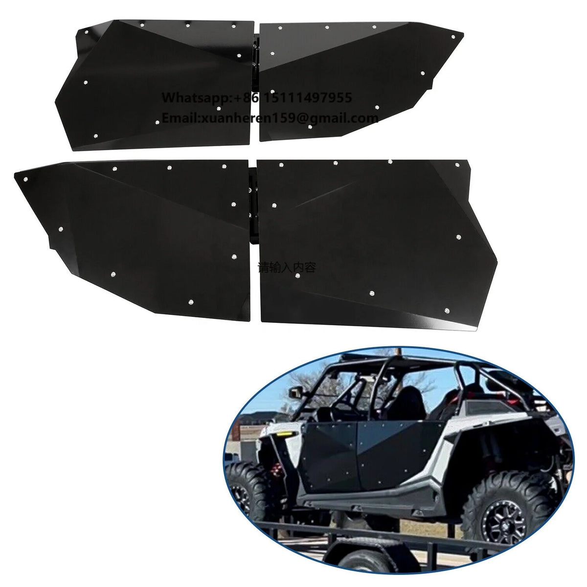 Full Doors, 4-Seat Models for Polaris RZR XP 1000 & RZR XP Turbo