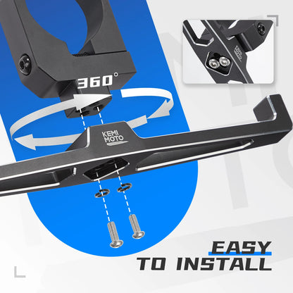 KEMIMOTO Aluminum Headset Hanger for 1.5–2 Inch Cage for UTV & SXS