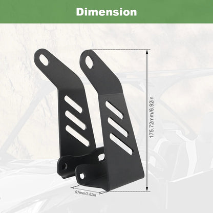 Roof Mount Brackets for 42-Inch LED Light Bar for Kawasaki Teryx KRX 1000 (2020–2024)