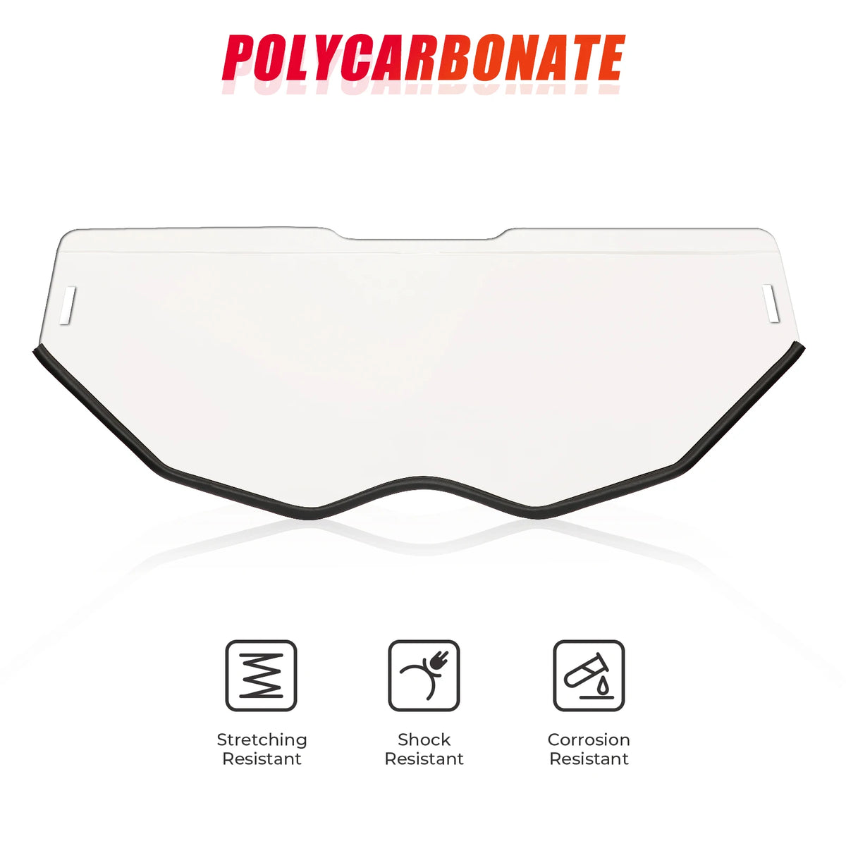 Half Front Windshield, 49.2-Inch Wide for Can-Am Maverick X3 (2017–2025)