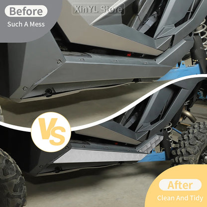 Metal Interior Side Skirt Trim Kit (4-Piece) for Polaris RZR Pro XP (2021–2026)