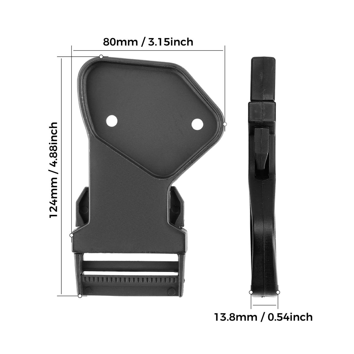 Door Safety Net Quick-Install Buckles for Can-Am Defender (2016–2024)