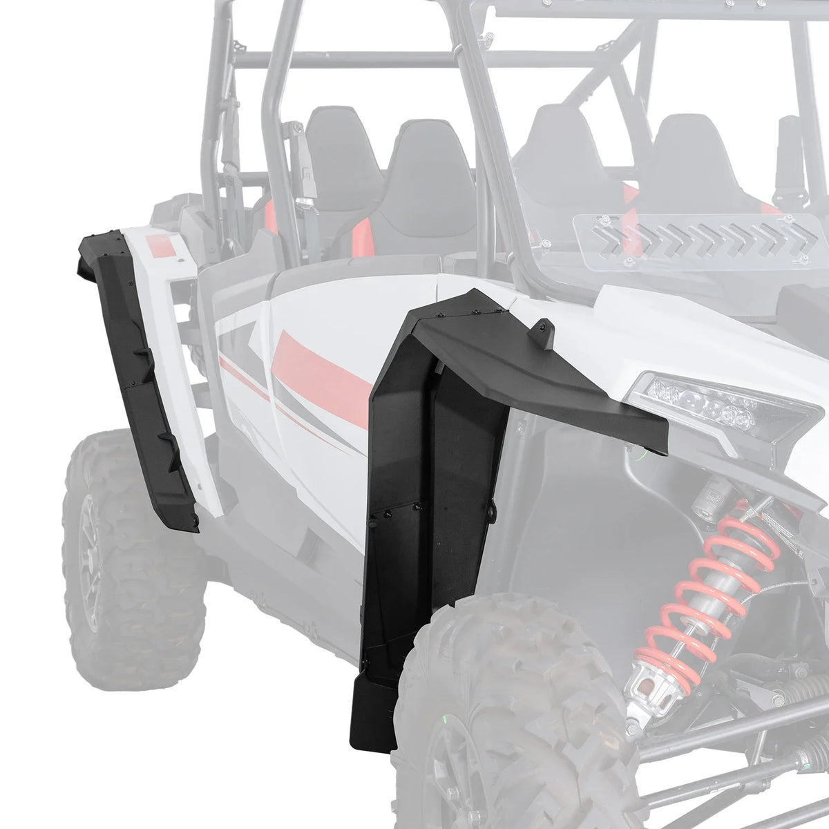 Front and Rear Extended Fender Flares with Mud Flaps for Polaris RZR XP 1000 (2024–2026)