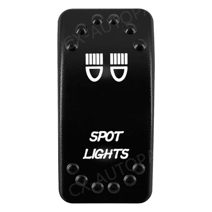 Waterproof Backlit Rocker Switch, 20A 12V for UTV & SXS