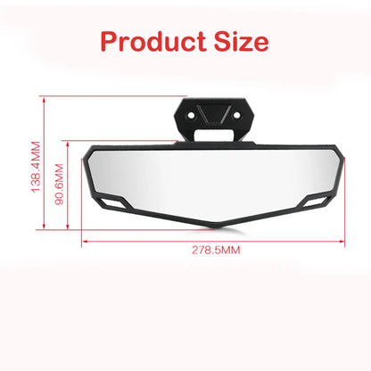 Aluminum Convex Center Mirror with LED Light for Polaris RZR Pro XP, RZR Pro R & RZR Turbo R